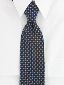 Corbata Michael Kors diamante marrón y azul nueva con etiquetas $59 - Imagen 1 de 1