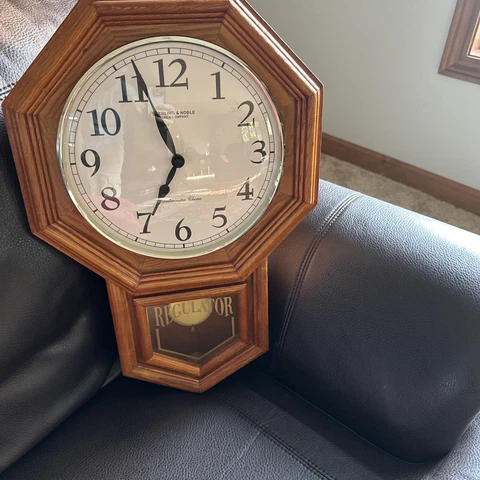 Sterling and Noble Clock Co. Regulator Westminster Chime Wall Tested Working Cover