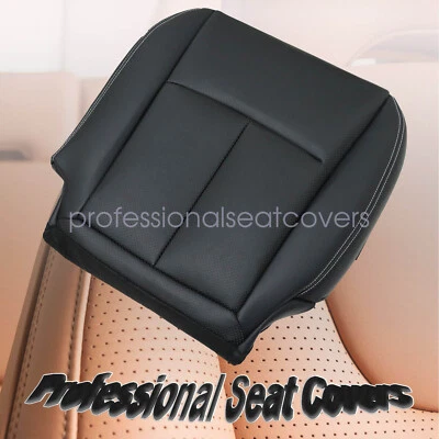 For 2014 2015 2016 2017 Infiniti Q50 Driver Side Bottom Leather Seat Cover Black - Image 1 of 4