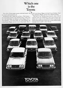 1970 Toyota Corona Crown Land Cruiser Pickup Truck Original Print Ad - Picture 1 of 1