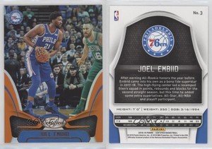 2018-19 Certified Mirror Orange /99 Joel Embiid #3