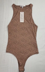 Gaze Body Größe XS Braun Schwarz Damen Animal Print Druckknopfverschluss Neu - Bild 1 von 7