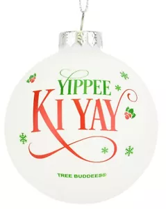 Albero Buddees Yippee Ki Yay divertente detto vetro decorazioni natalizie film di Natale - Foto 1 di 4