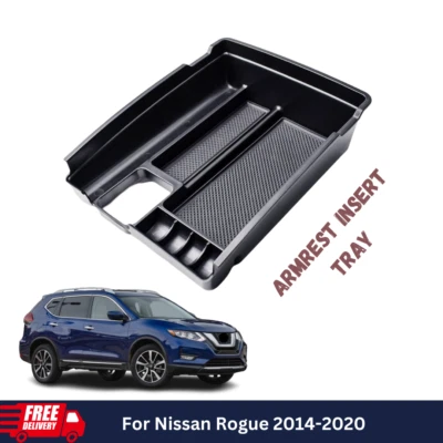 Center Console Organizer Tray For Nissan Rogue 2014-2020 Interior Accessories Foto 1 de 4