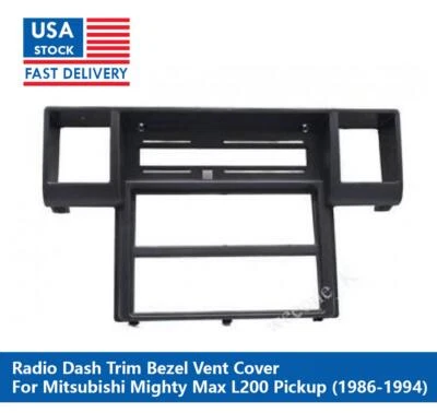ЧЕРНАЯ ОТДЕЛКА ВЕНТИЛЯЦИОННОЙ ПАНЕЛИ РАДИО ДЛЯ ПИКАПА MITSUBISHI MIGHTY MAX L200 1986–1994 - Изображение 1 из 4