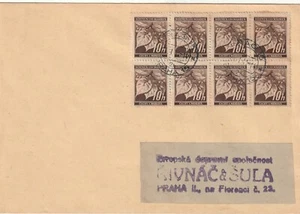 Ortsbrief PRAG 15 20.1.1941 mit 8er-Block Nr.21 - Imagen 1 de 1