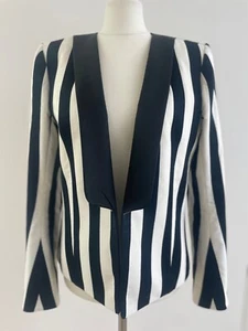 Balmain Jacke schwarz weiß gestreift Gr.38 (Fr.40) - Bild 1 von 10