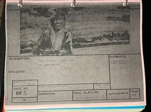 Star wars storyboards Empire Strikes Back movie props LUKE OBI WAN HOTH ESB - Picture 1 of 17