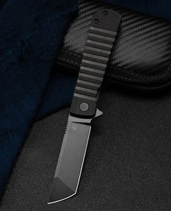 Bestech Knives Titan Linerlock Folding Knife 75" D2 Steel Black G10 Handle 49A5 - Picture 1 of 11