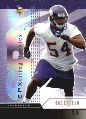 B3285- 2004 SPx #127 Dontarrious Thomas RC /1650 Vikings Rookie Card NM-MT - Image 1 of 2