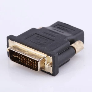 DVI-I Dual-Link 24+5 pin Male to HDMI Standard Female Adapter Cable for HDTV LCD - Picture 1 of 6