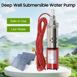 Pompa sommersa in acciaio inox durevole pompa profonda acqua pozzo DC 1500L/H CALDA 12V - Foto 1 di 12