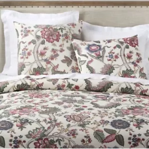 Pottery Barn Resi Palampore Duvet Cover King Floral Cottage - Picture 1 of 5