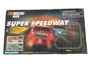 SCX 1:32 Scale Super Speedway RaceTrack Nascar 20 Home Depot 18 Interstate Slot - Picture 1 of 20