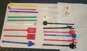 19 vintage Pennsylvania Swizzle/Stir Sticks, many venues now closed! - Picture 1 of 9