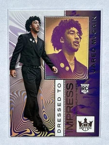 Jared McCain 2024-25 Panini Court Kings Rookie RC Dressed To Impress #9 Sixers - Picture 1 of 2