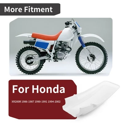 White Rear Fender For Honda XR200R 1986 1987 1988 1989 1990-2002 80100-KT0-671ZA - Image 1 of 4