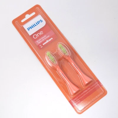 Paquete de 2 cabezales de cepillo Philips One de Sonicare Miami Coral cepillo de dientes de repuesto Foto 1 de 4