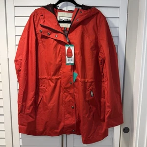 Chaqueta de lluvia HUNTER de algodón resistente al agua con cremallera y botón talla XL - Imagen 1 de 22