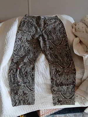 Women Tommy Hilfiger Pants Trousers Cotton Paisley Breathable 8 W34 L26 XMD41 - Image 1 of 4