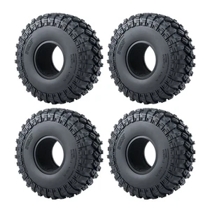 Neumáticos de rueda de goma de 1,9"" OD 123*48 mm para coche sobre orugas de radiocontrol axial SCX10 TRX4 - Imagen 1 de 10
