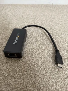 StarTech Black USB-C to Gigabit Ethernet Adapter - Picture 1 of 2