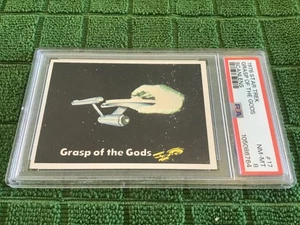 RARE 1976 SCANLENS Australian Star Trek Captains Log #17 PSA grade 8 Nice! - Picture 1 of 2