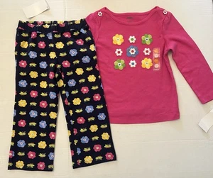 NWT Girls 2T Gymboree SHOWER OF FLOWERS Cotton Long Sleeve TOP & PANTS 2pc Set - Picture 1 of 3