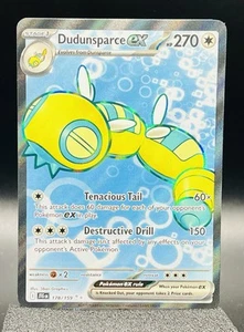 Pokemon Dudunsparce ex Full Art 178/159 Sv09: Journey Together Holo NM - Picture 1 of 3