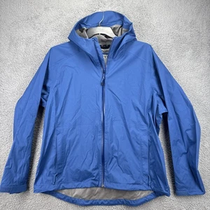Orvis Ultralight Fishing Jacket Mens XL Blue Hooded Waterproof Rain Windbreaker - Picture 1 of 9