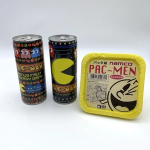 Pac-Man Bonus Fruit Power Up Energy Drinks Ramen Namco LTD Bandai sigillato scaduto - Foto 1 di 9
