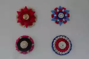 BUTTON HOLE ~ BY CORNERSTONE BROWBANDS ~ FROM £5.50 ~ TO MATCH SHOW BROWBANDS - Picture 1 of 1