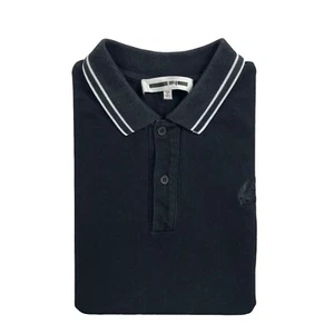 Alexander Mcqueen MCQ. Black White Tipped Skull Cotton Polo Size Small - Picture 1 of 8