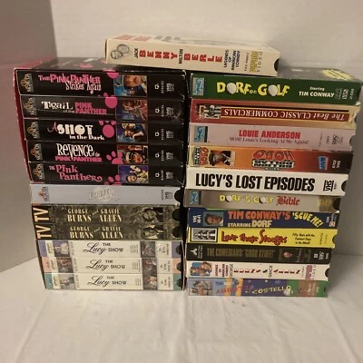 Lot of 23 VHS DORF/LUCY/PINK PANTHER/ABBOT AND COSTELLO - Image 1 of 4