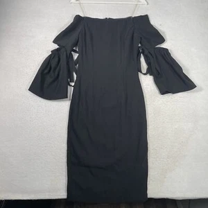 Abito donna Do+Be taglia S nero spalle scoperte mezza manica rotta - Foto 1 di 10