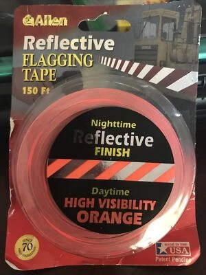 Allen Reflective Flagging Tape 150 Ft. Nightime Reflective Finish Daytime High - Image 1 of 4
