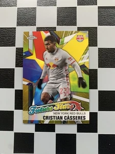 2021 Topps Chrome MLS Future Stars Cristian Casseres Gold /50 New York Red Bulls - Bild 1 von 2