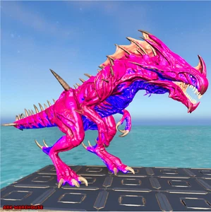 LVL 214 Pink and Blue Event Reaper Clone - Ark Survival Ascended Crossplay PVE - Picture 1 of 3