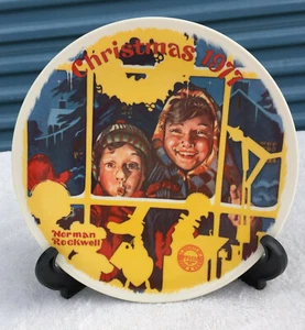 Norman Rockwell Weihnachten 1977 The Toy Shop Window Collector Plate Ltd Ed 8 1/4" - Bild 1 von 9