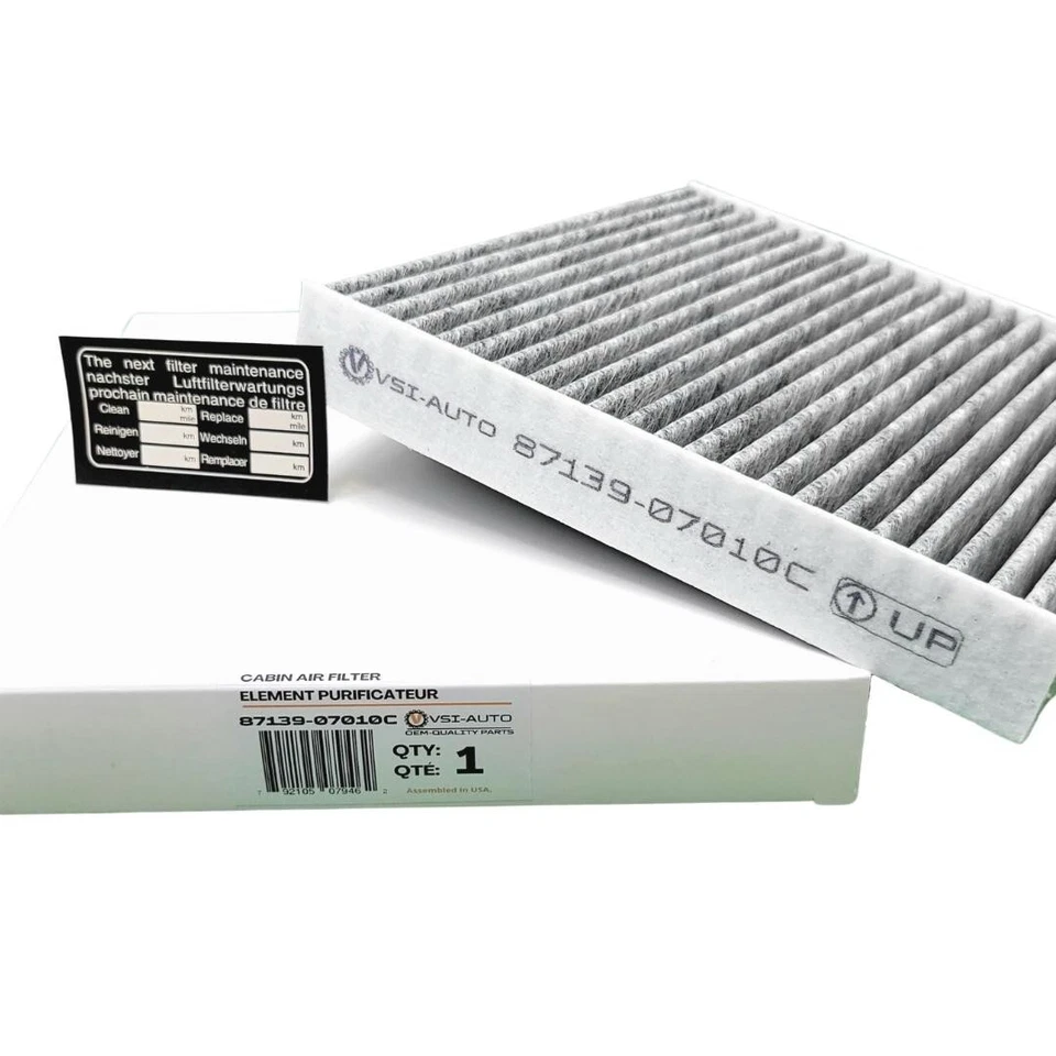 OEM-Quality Charcoal Cabin Air Filter 87139-07010C 87139-YZZ20 87139-YZZ08