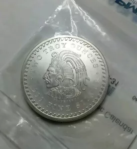 2 Oz .999 Silver Aztec Mayan Calendar Collectible Coin Medal Bullion Rare Round - Picture 1 of 4