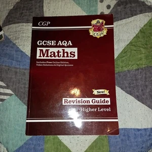 CGP GCSE AQA MATHS REVISION GUIDE HIGHER LEVEL Includes Online/Video Edition NEW - Picture 1 of 2