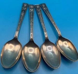 4 X Coronation Teaspoons. Elizabeth R. 1953. Sipelia Silver Plate A1. - Picture 1 of 7