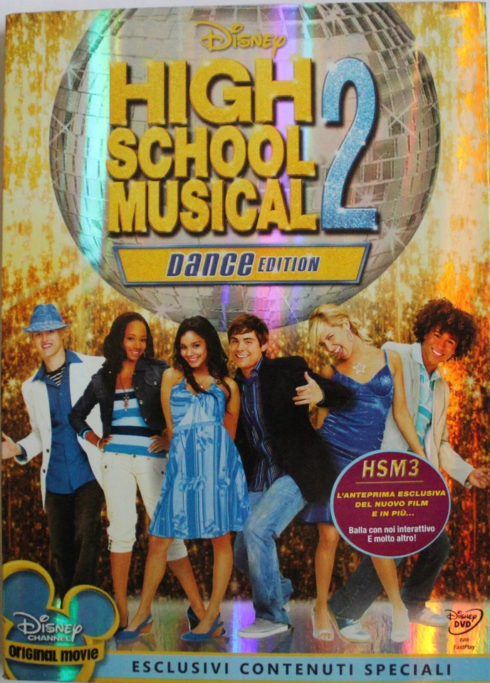 DISNEY HIGH SCHOOL MUSICAL 2 SPECIAL EDITION 2 DVD NUOVO