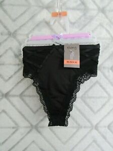 New Secret Treasures Panties Thong Size XS 4 Black Gray Purple Intimates
