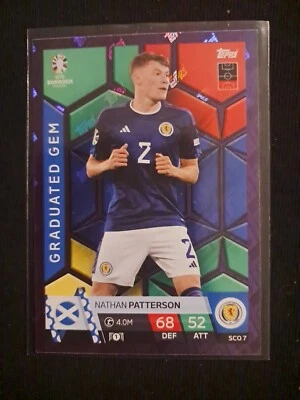 TOPPS MATCH ATTAX EURO 2024 GERMANY PATTERSON #SCO 7 PURPLE GRADUATED GEM ECOSSE - Photo 1/2