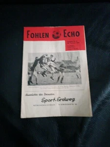 Rotes Fohlen Echo Borussia Mönchengladbach 26.02.1966 Hamburger SV HSV Rarität - Bild 1 von 3
