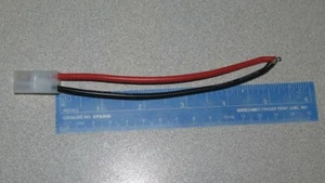 Tamiya Female Battery Connector with 5" Red/Black 14-gauge Leads (USA shipper) - Picture 1 of 2