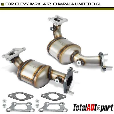 2x Catalytic Converter for Chevrolet Impala 12-13 Impala Limited Front & Rear — 第 1/4 张图片
