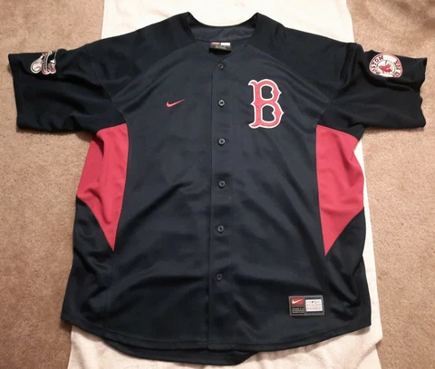 Vintage Nike Team Curt Schilling Red Sox Sewn Jersey XXL Cover